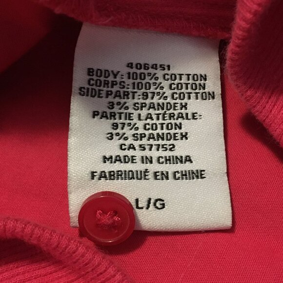 Brilliant Pink Cotton Button Down 3/4 Flare Sleeve Dress Shirt - Picture 9 of 15